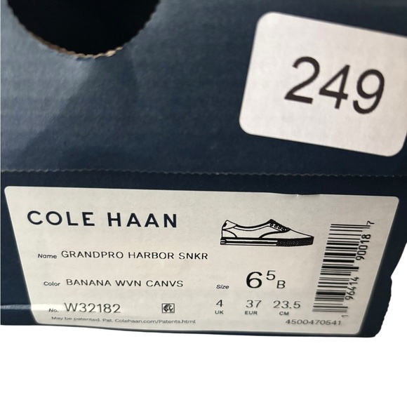 Cole Haan GrandPro Harbor W32182 Sneakers Women's 6.5 Yellow Casual ZOGG395 - Picture 10 of 10